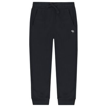Boys Navy Blue Logo Joggers