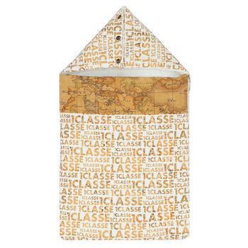 Ivory & Beige Geo Map Baby Nest