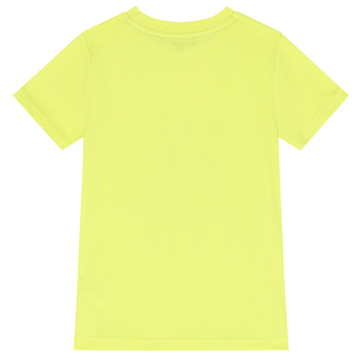 تيشيرت أولاد بالشعار باللون الاخضر الليمونى, 1, hi-res