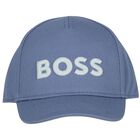 Baby Boys Blue Logo Cap, 2, hi-res