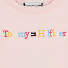 تيشيرت بنات بالشعار باللون الوردي, 1, hi-res