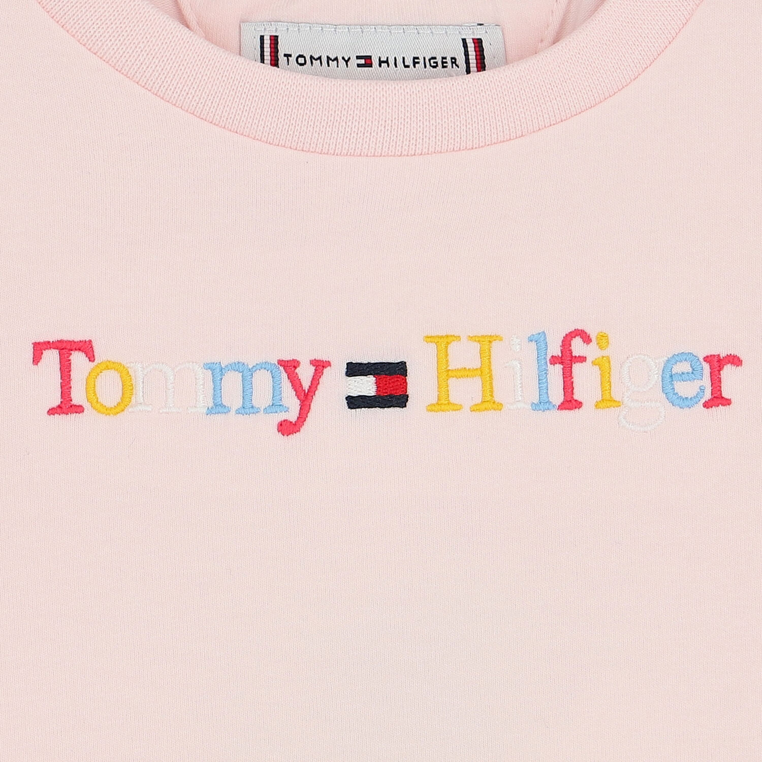 تيشيرت بنات بالشعار باللون الوردي, 1, hi-res