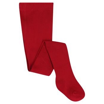 Baby Girls Red Knitted Tights