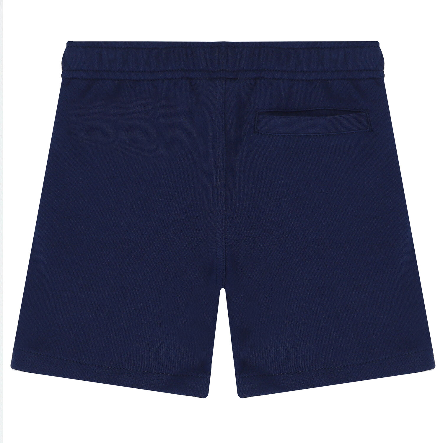 Baby Boys Navy Logo Shorts, 1, hi-res