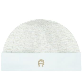 Baby Boys Blue & Gold Logo Hat