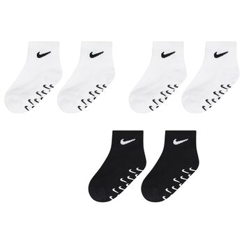 White & Black Logo Socks ( 3-Pack )