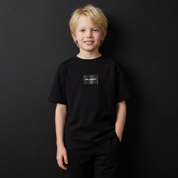 Boys Black Logo T-Shirt