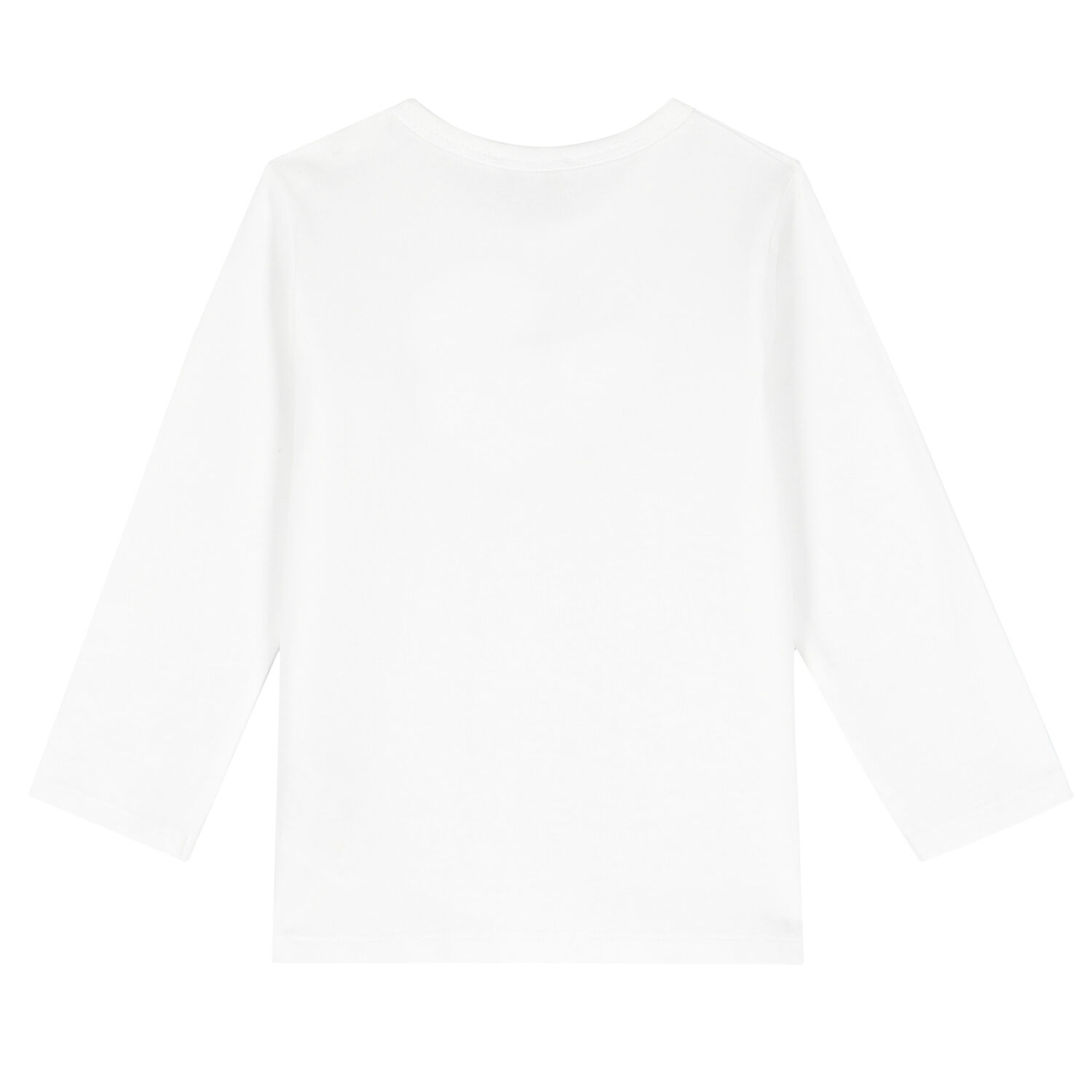 Baby Boys White Teddy Long Sleeve Top, 1, hi-res image number null