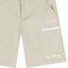 Boys Beige Logo Shorts, 1, hi-res