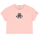 Girls Pink Logo T-Shirt, 1, hi-res