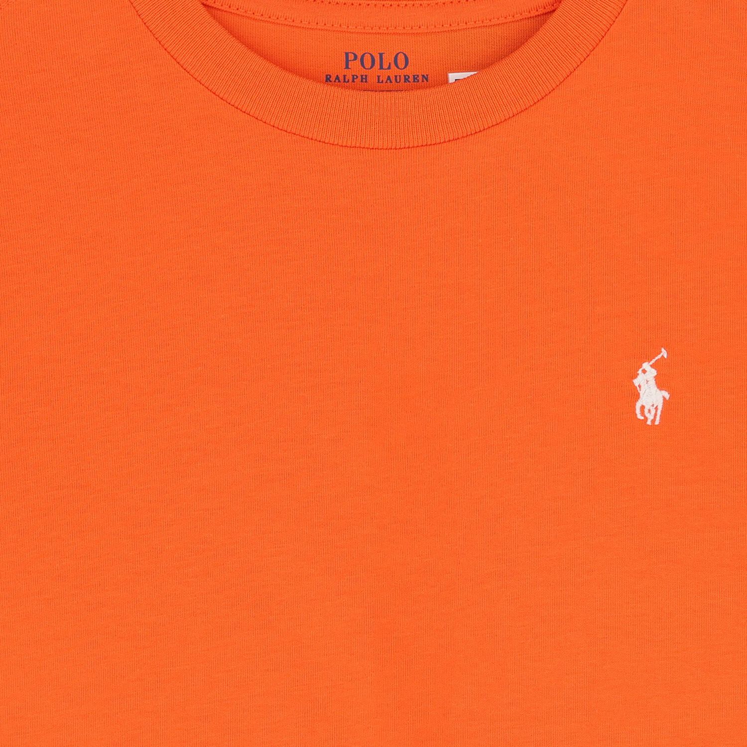 Boys Orange Logo T-Shirt, 1, hi-res