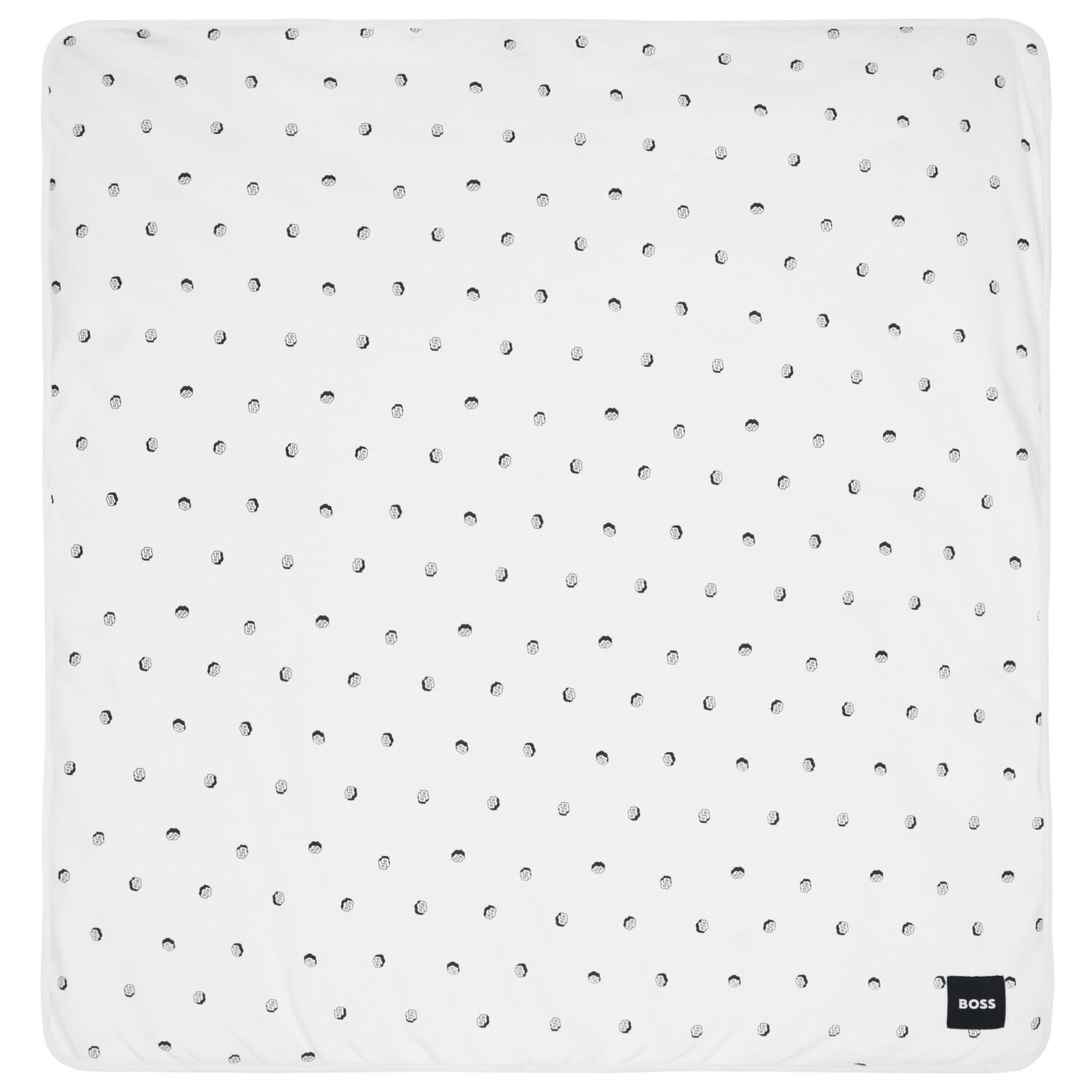 بطانية مواليد بالشعار باللون الأزرق , 1, hi-res