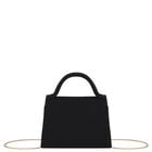 Girls Black Bow Cr&ecirc;pe Handbag ( 13cm ), 1, hi-res