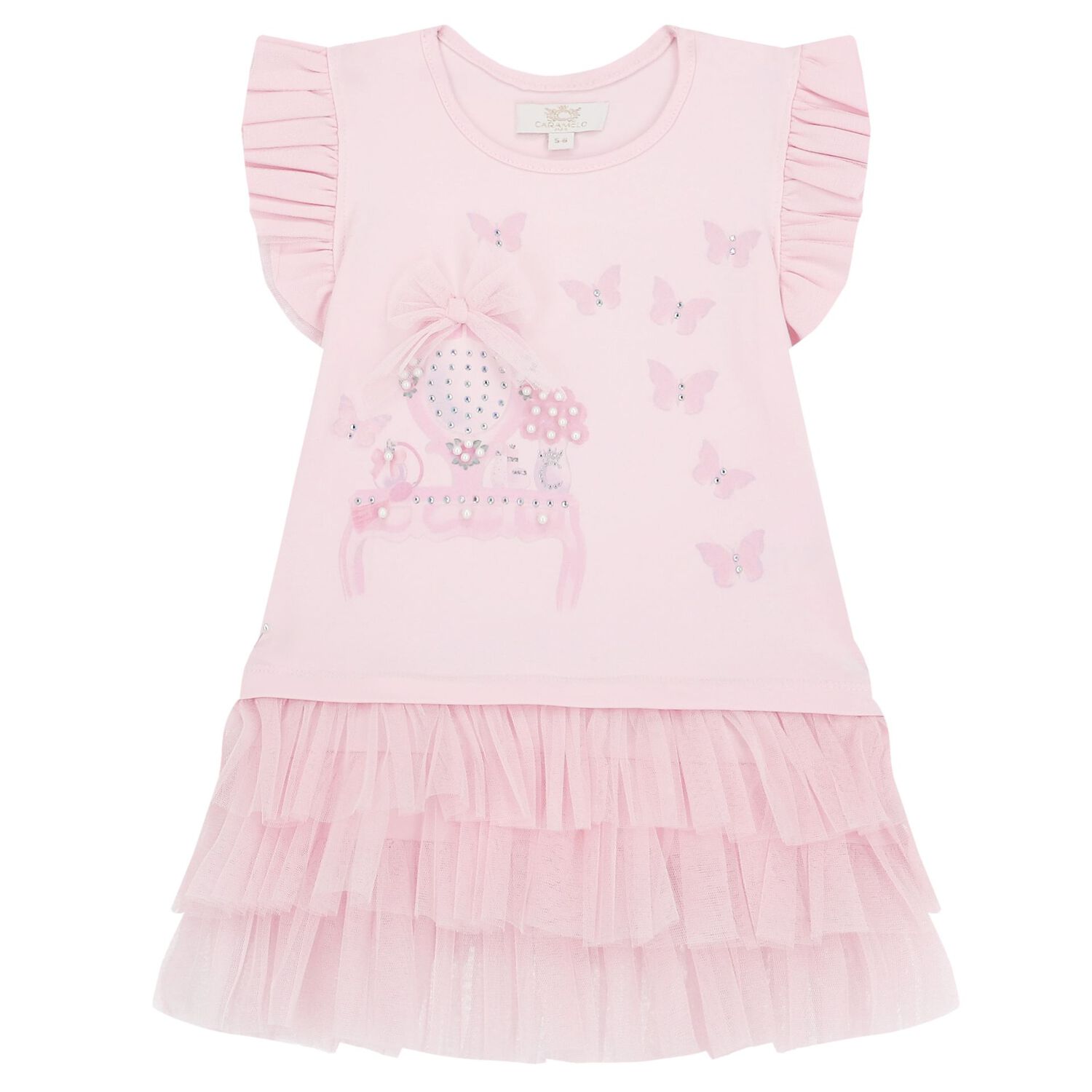 طقم بنات ليغنز بطبعة اللؤلؤ باللون الوردي , 1, hi-res