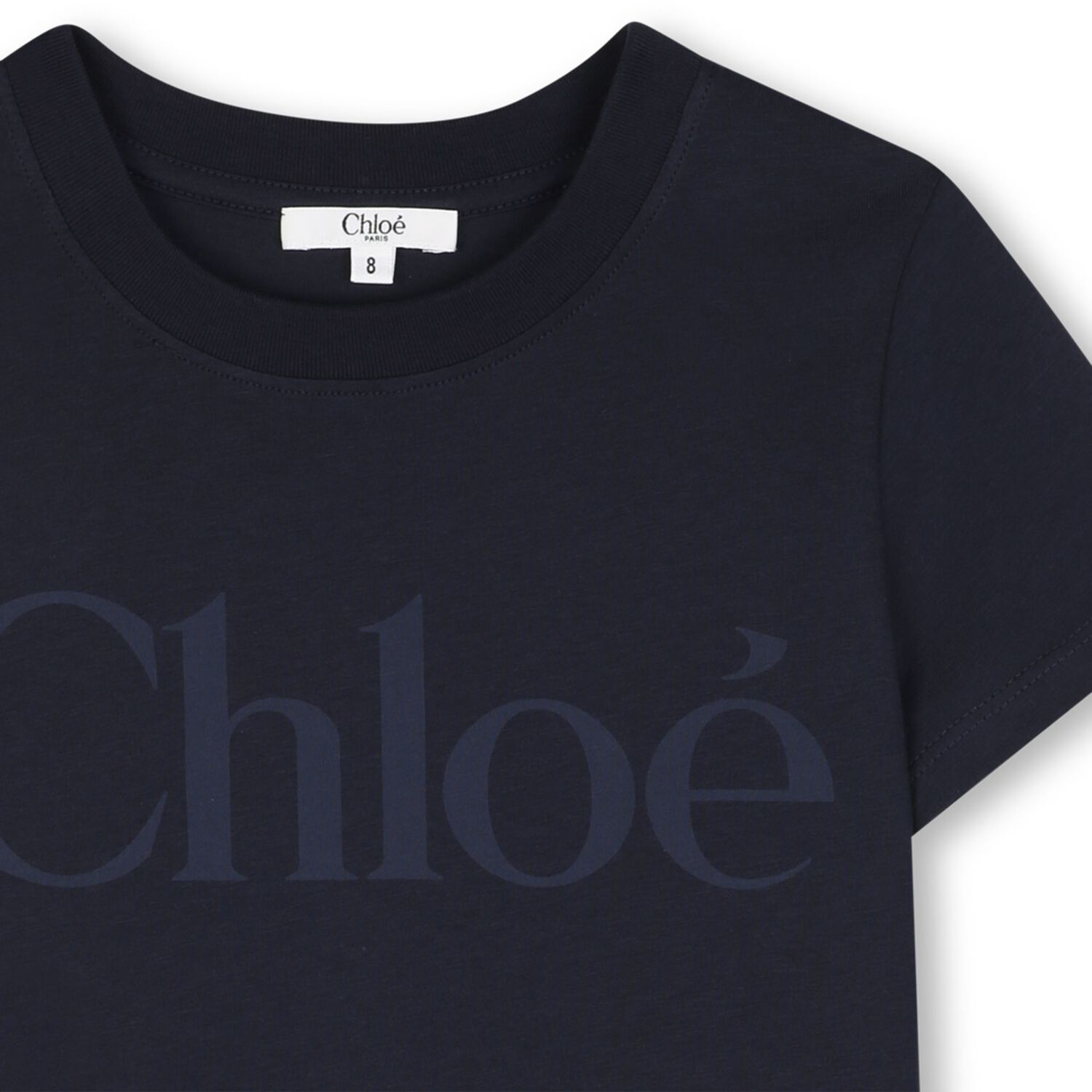 Girls Mini Me Navy Blue Logo T-Shirt, 1, hi-res