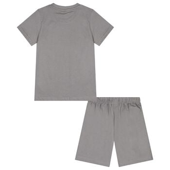 Boys Grey Jurassic Shorts Set
