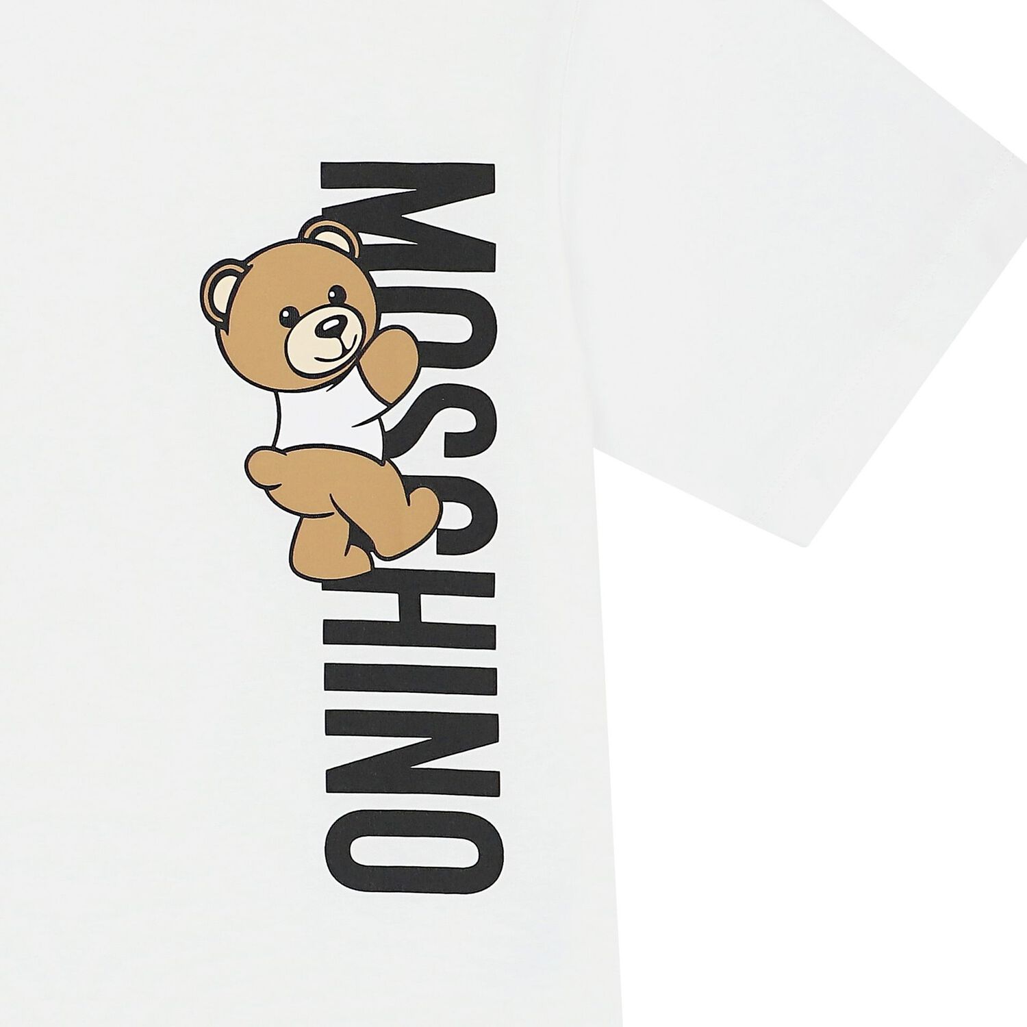 White Teddy Bear Logo T-Shirt, 1, hi-res image number null