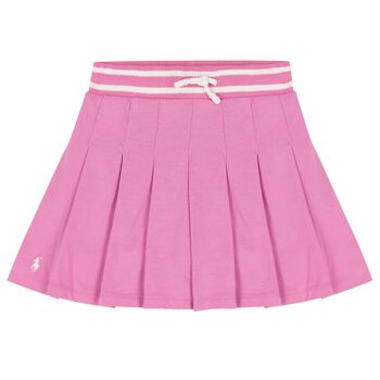 Girls Pink Pleated Skirt