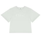 Girls Grey Logo T-Shirt, 2, hi-res