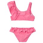 Girls Pink Ruffled Bikini, 2, hi-res