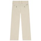 Boys Beige Chino Trousers, 1, hi-res