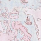 طقم افرول هديا بنات بطبعة الخريطة باللون الوردي والأزرق للأطفال , 2, hi-res