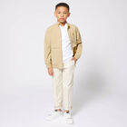 Boys Ivory Trousers, 1, hi-res