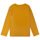 Boys Yellow Logo Long Sleeve Top, 2, hi-res