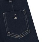 Girls Navy Blue Denim Jeans, 1, hi-res