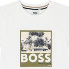 Boys White Logo T-Shirt, 2, hi-res