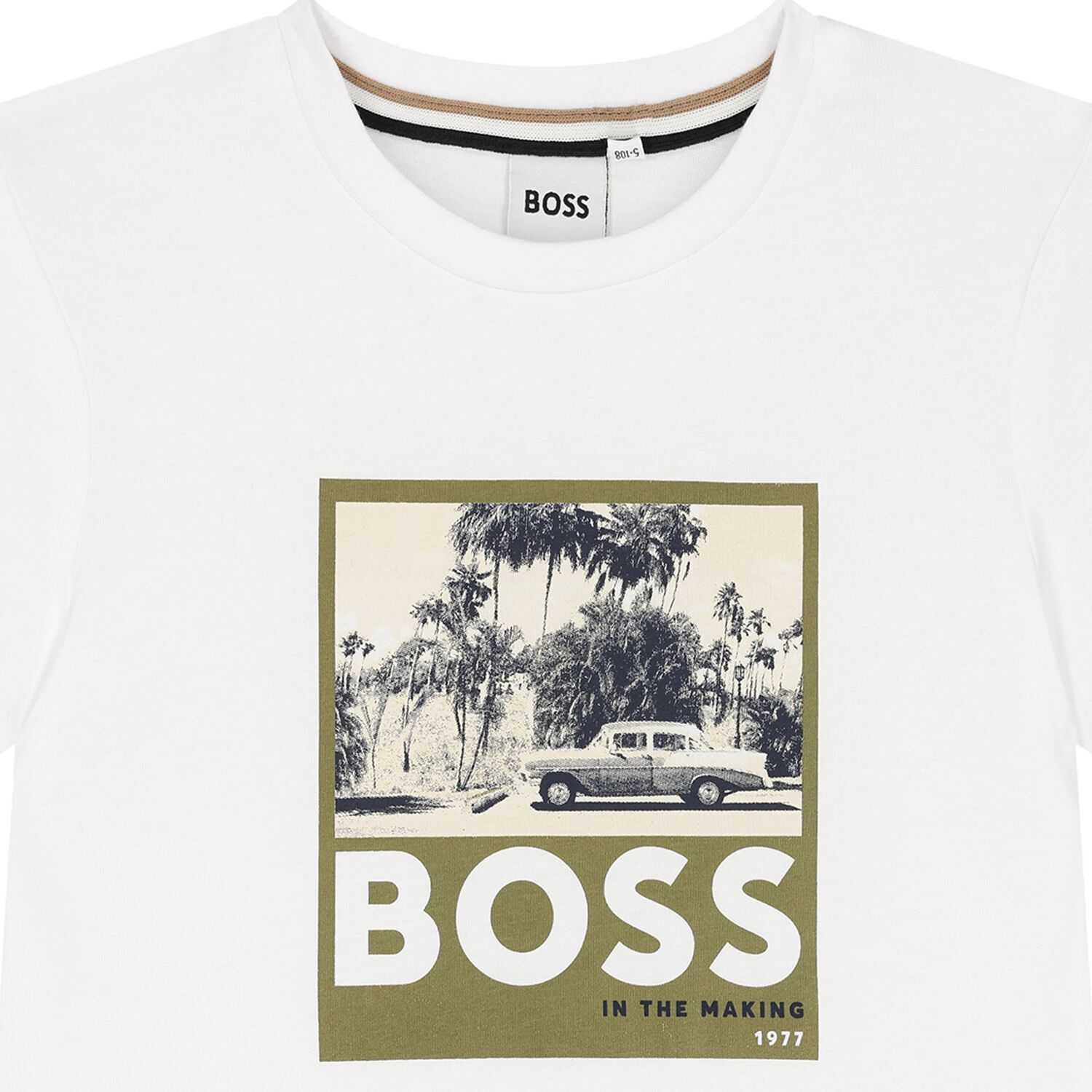 Boys White Logo T-Shirt, 2, hi-res