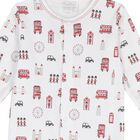 Baby Boys White Lively London Babygrow, 1, hi-res