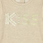 فستان مطرز باللون البيج للبنات, 1, hi-res