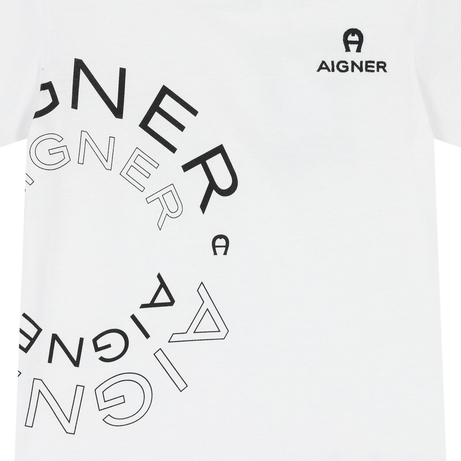 Younger Boys White Logo T-Shirt, 1, hi-res image number null