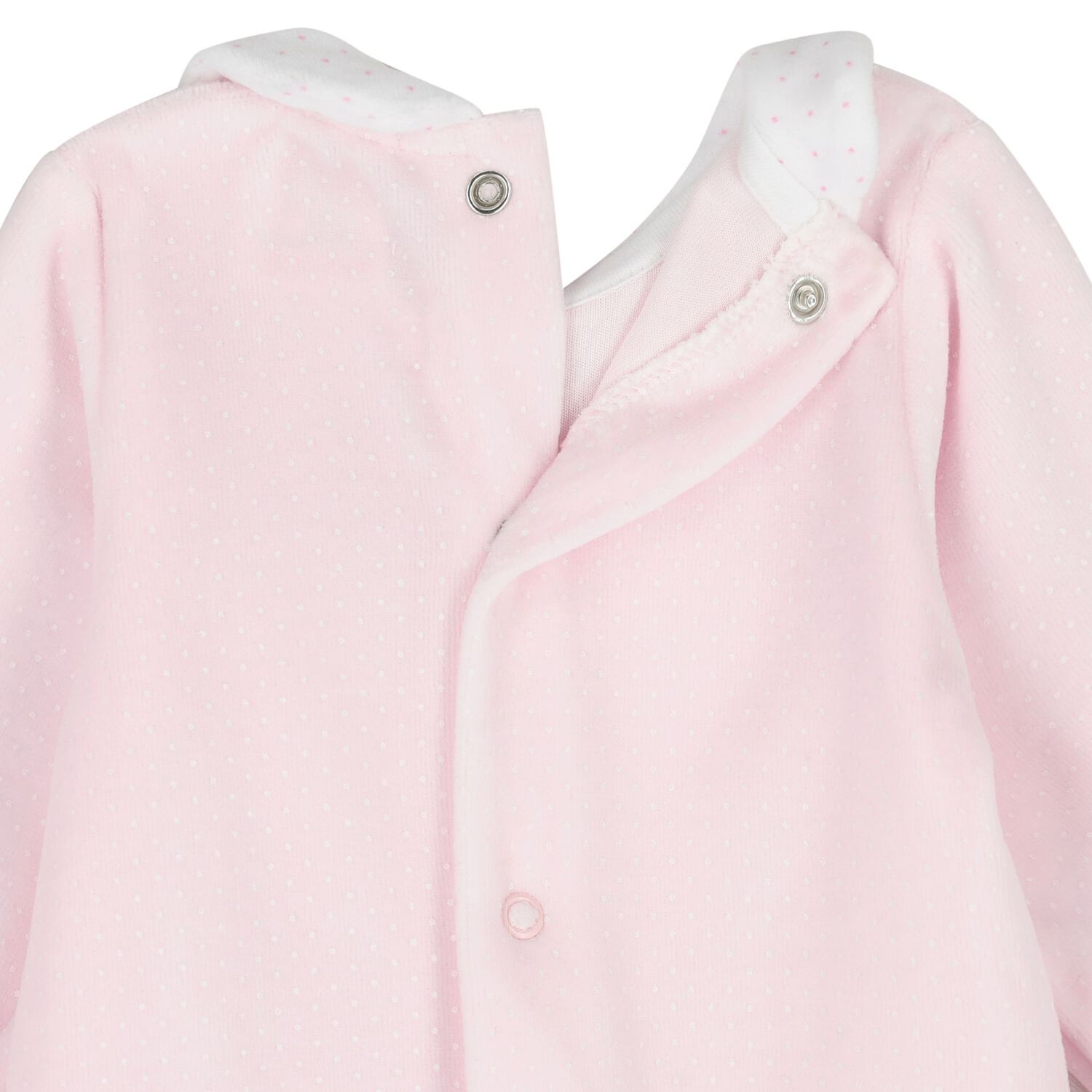 Baby Girls Pink Heart Babygrow, 1, hi-res