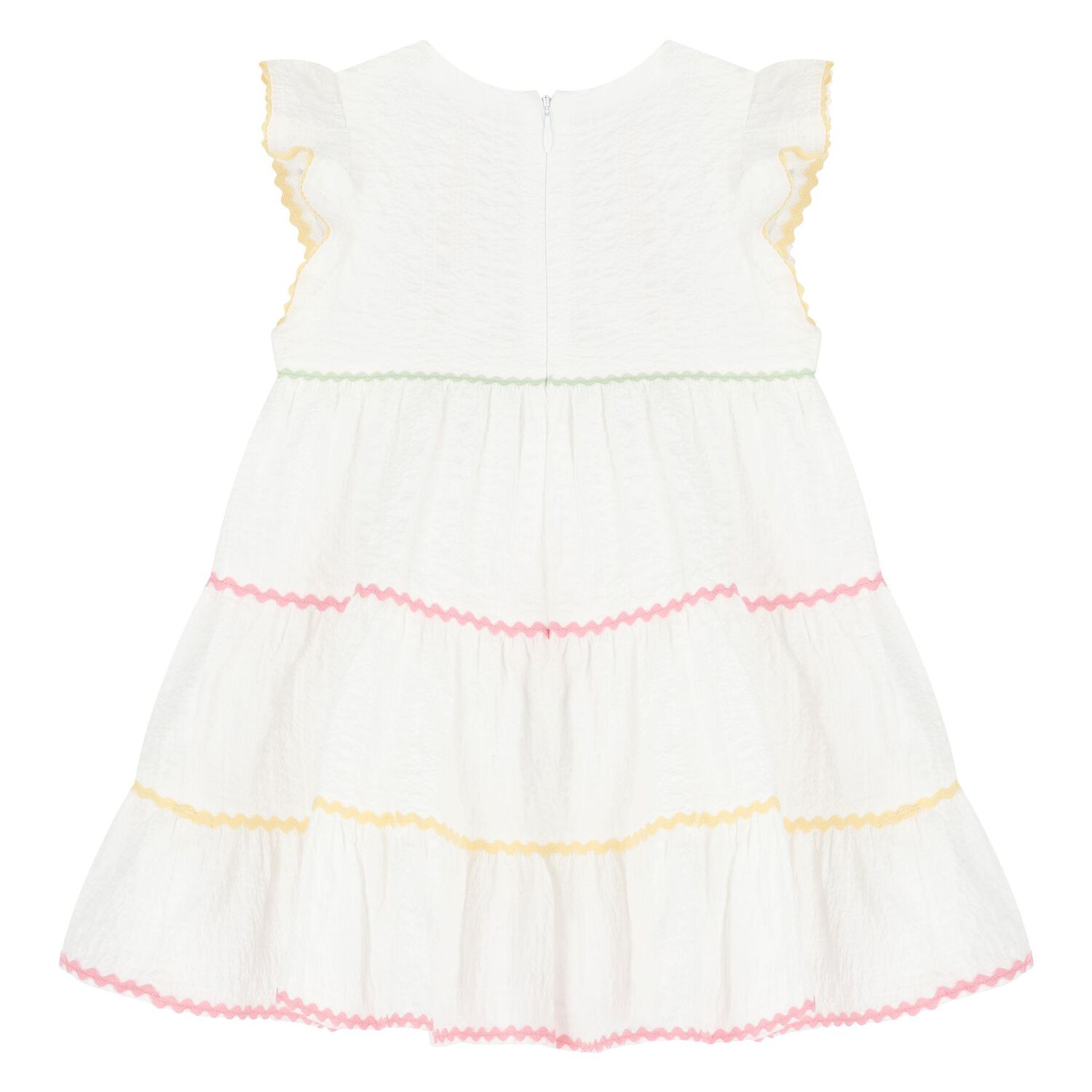 Girls White Dress, 1, hi-res image number null