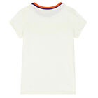 Girls Ivory Logo T-Shirt, 1, hi-res