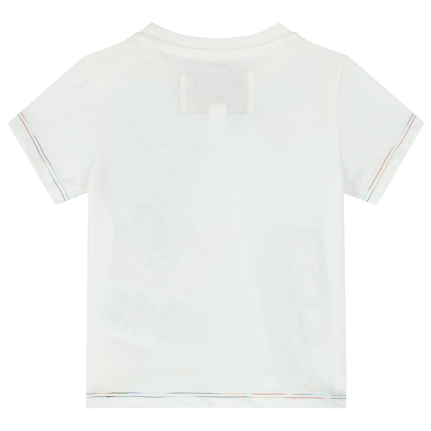 طقم بنطلون أولاد بالشعار باللون الابيض والازرق, 1, hi-res