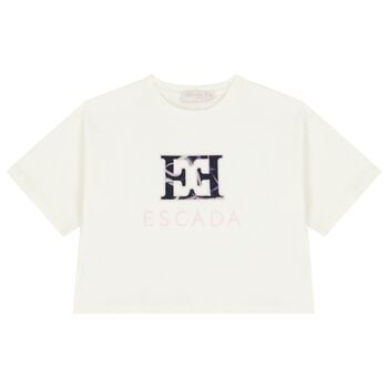 Girls Ivory Logo T-Shirt