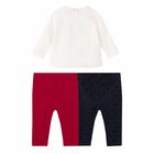 طقم ليغنز باللون العاجى والاحمر (3 قطع), 2, hi-res