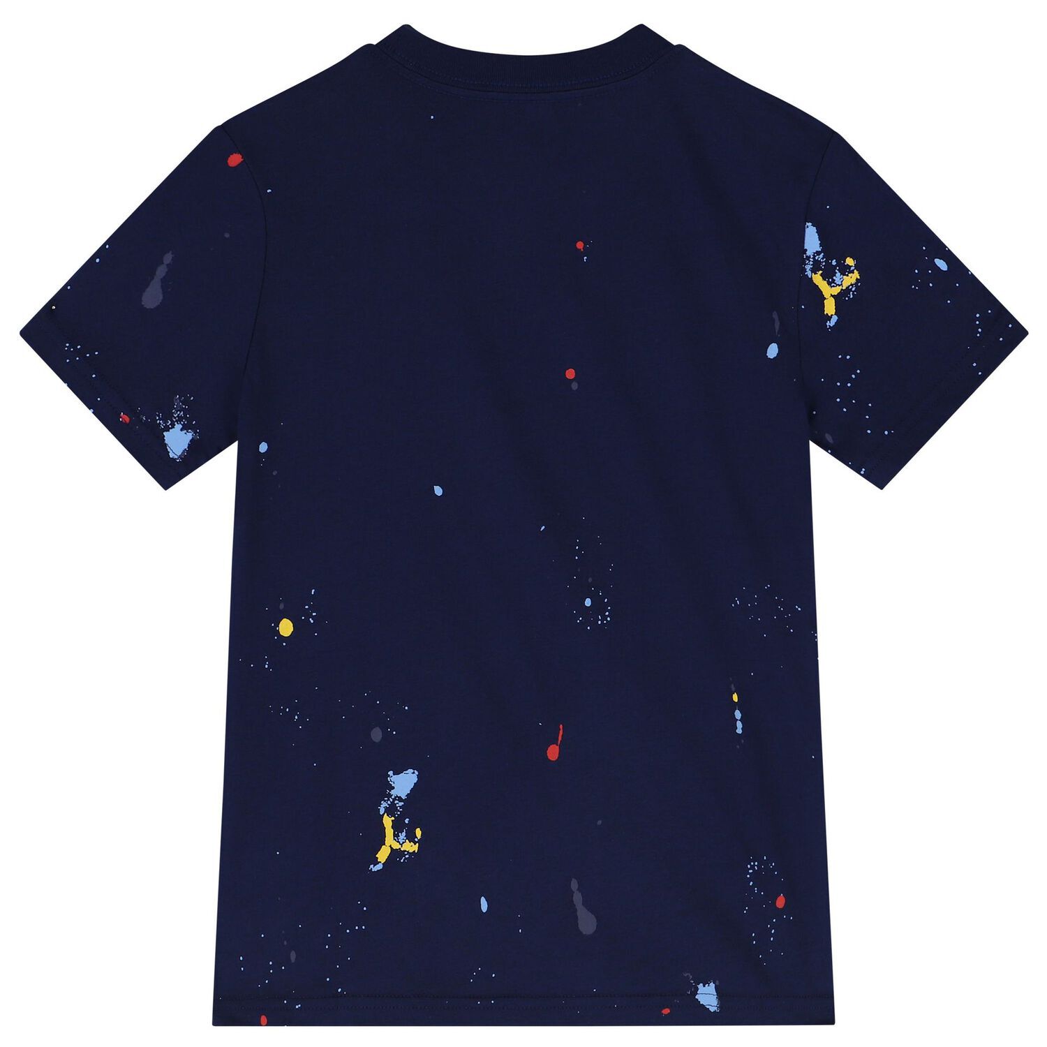 تيشيرت أولاد بالشعار باللون الكحلي, 1, hi-res image number null