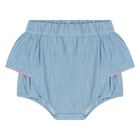 Baby Girls Denim Dress Set, 1, hi-res