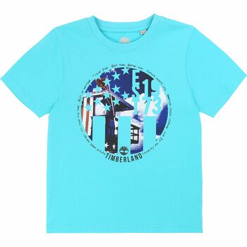 Boys Turquoise Logo T-Shirt