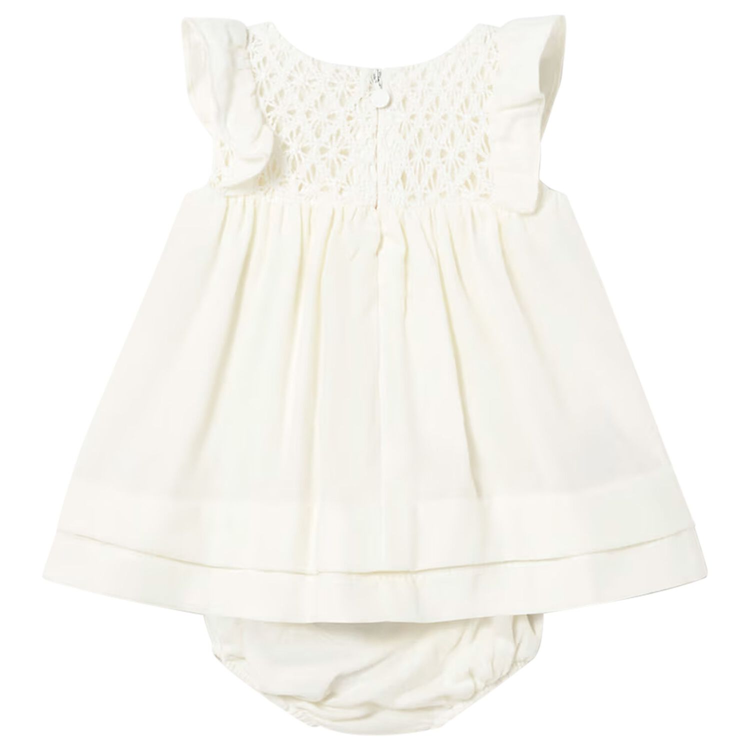 Baby Girls Ivory Dress Set, 1, hi-res