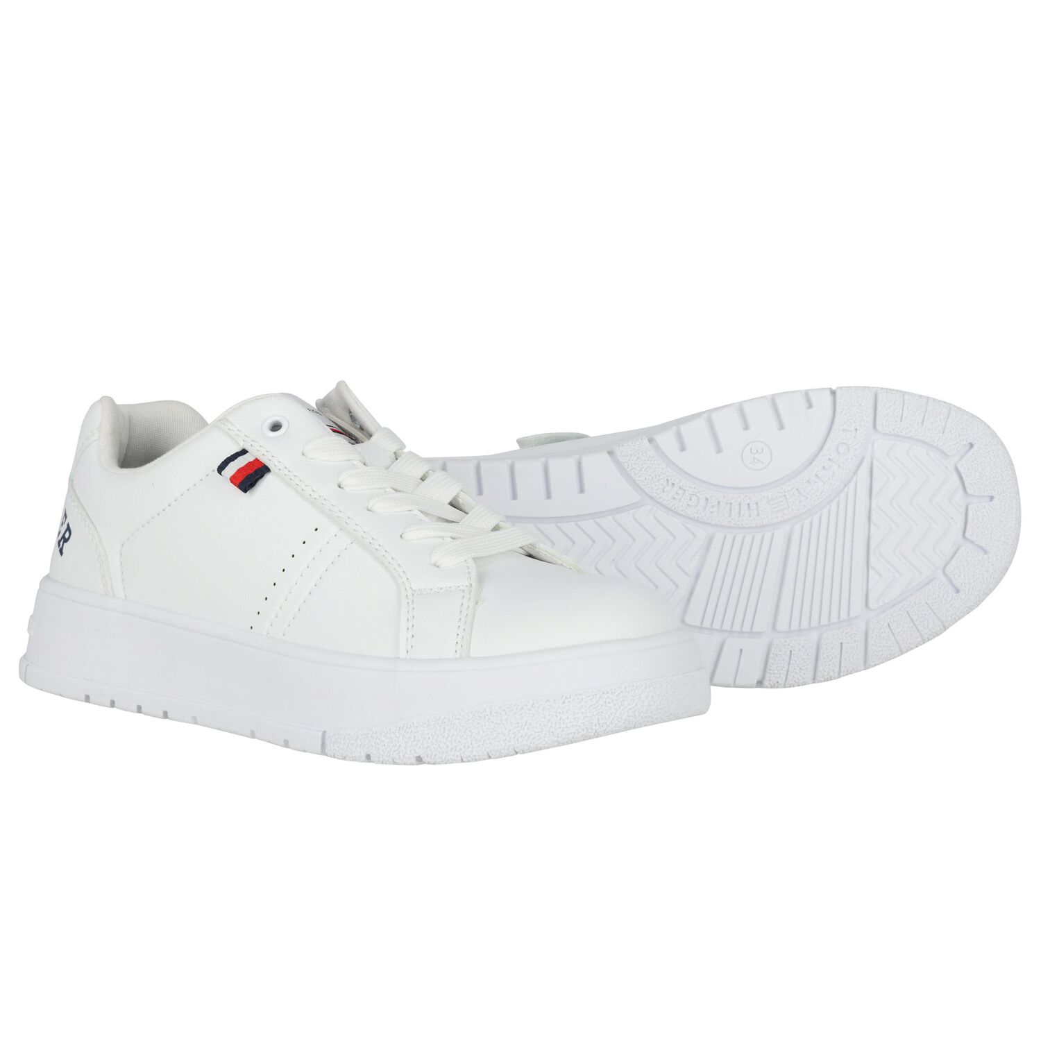 White Logo Trainers, 1, hi-res