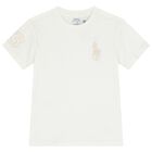 Boys Ivory Logo T-Shirt, 1, hi-res