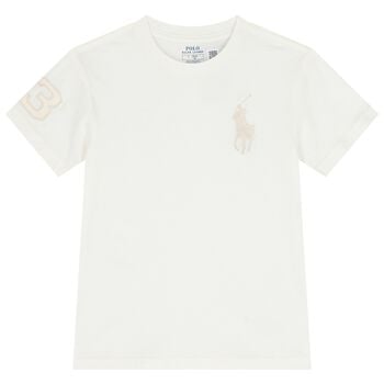 Boys Ivory Logo T-Shirt