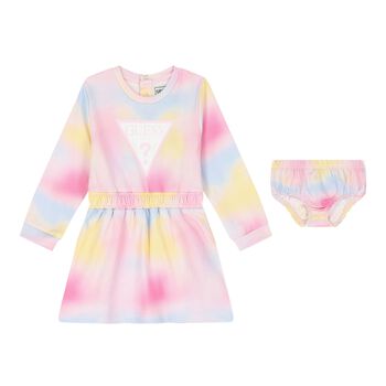 Baby Girls Multi-Coloured Logo Dress Set