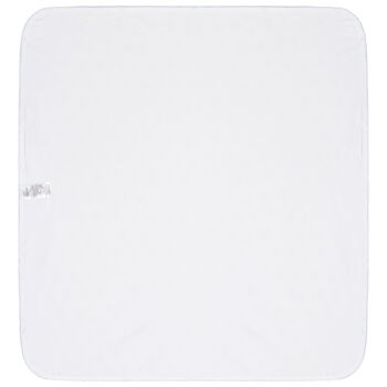 بطانيه اولاد بطبعه تيدى بير باللون الابيض والازرق 