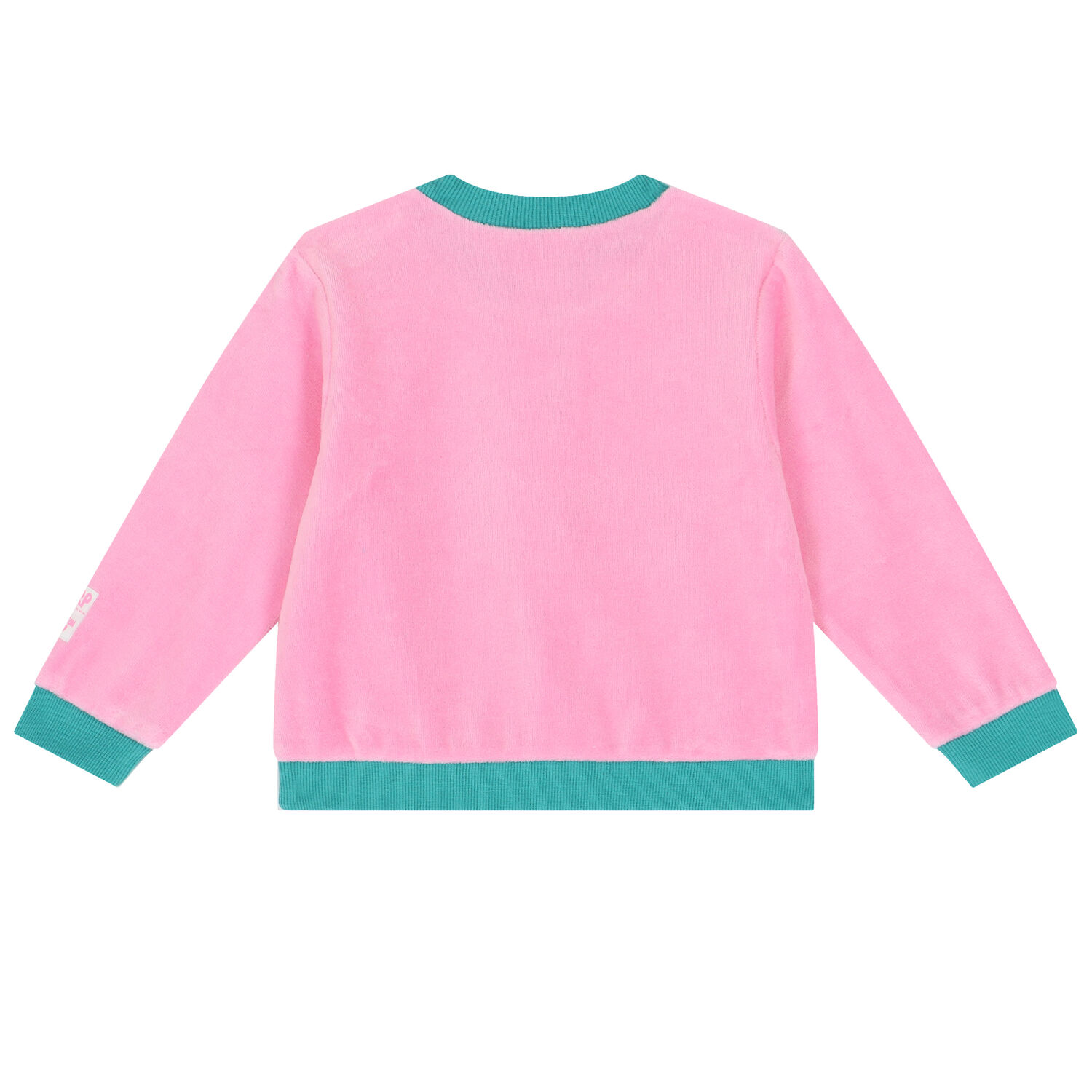 طقم تنورة بنات باللون الوردى والاخضر, 1, hi-res